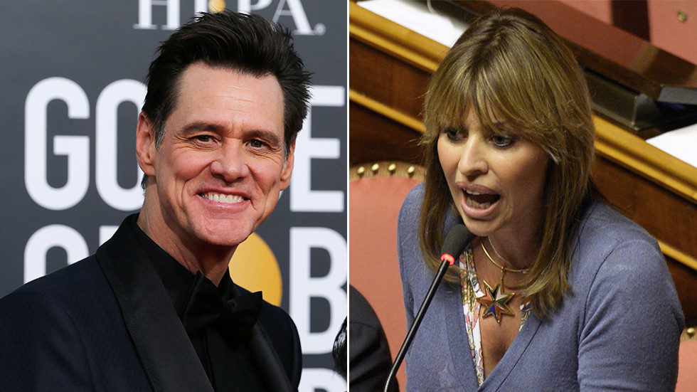 Jim Carrey Alessandra Mussolini