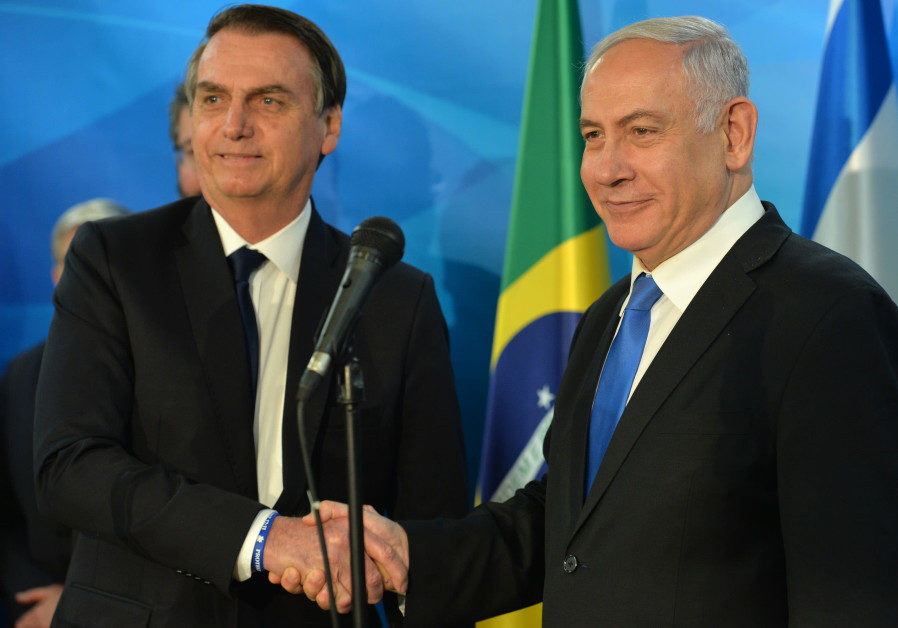 Brazilian Presdient Jair Bolsonaro Benjamin Netanyahu