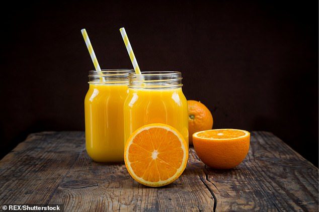 Click to enlarge orange fruit juice