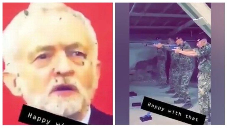 Jeremy Corbyn shot British soldiers