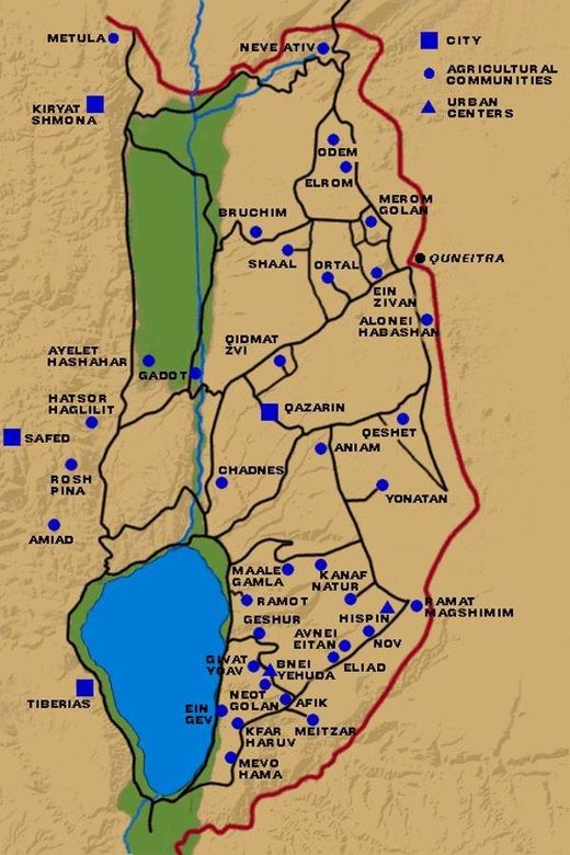 Click to enlarge israel control golan territory