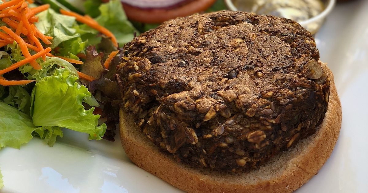 Click to enlarge veggie burger disc