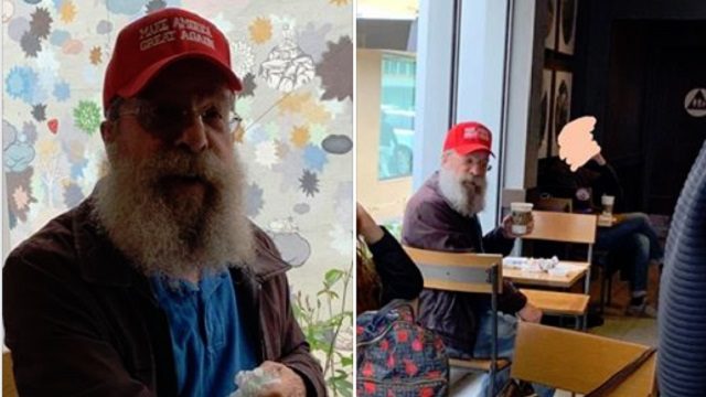 MAGA hat assault