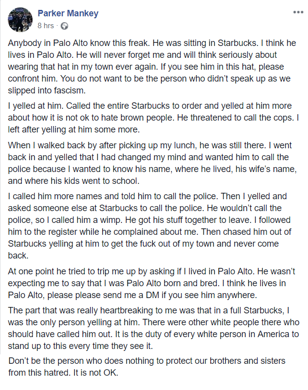 Parker Mankey FB post