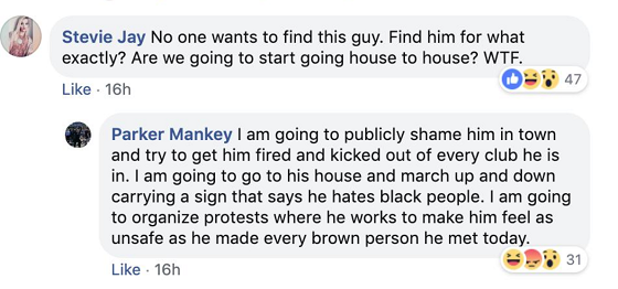 Parker Mankey FB post