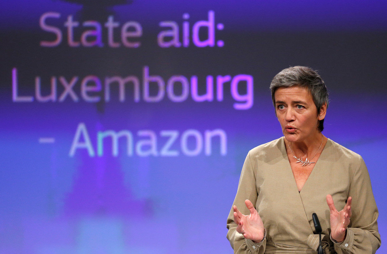 Click to enlarge EU commissioner Margrethe Vestager