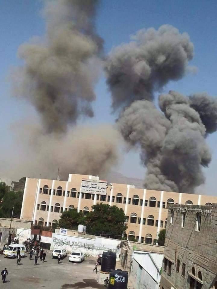 Click to enlarge Coaliton airstrike Sanaa Yemen