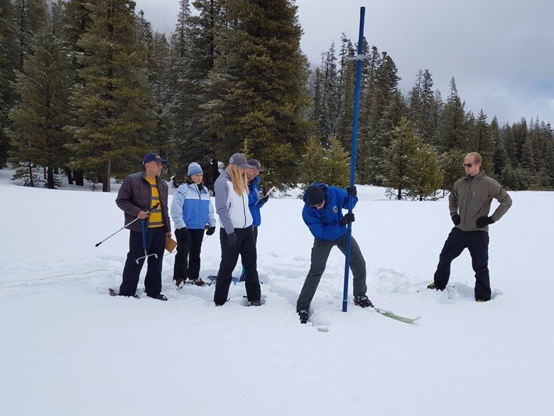 Click to enlarge The fourth snow survey of the water year