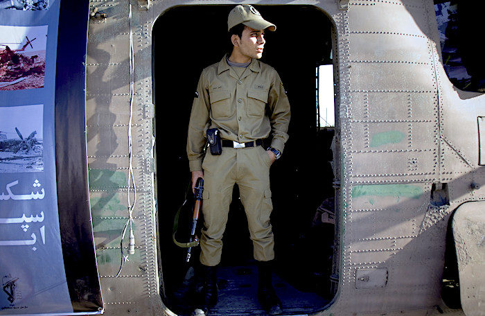 IRGC in helicopter