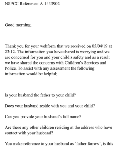Click to enlarge NSPCC email