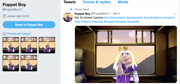 Puppet Boy tweet