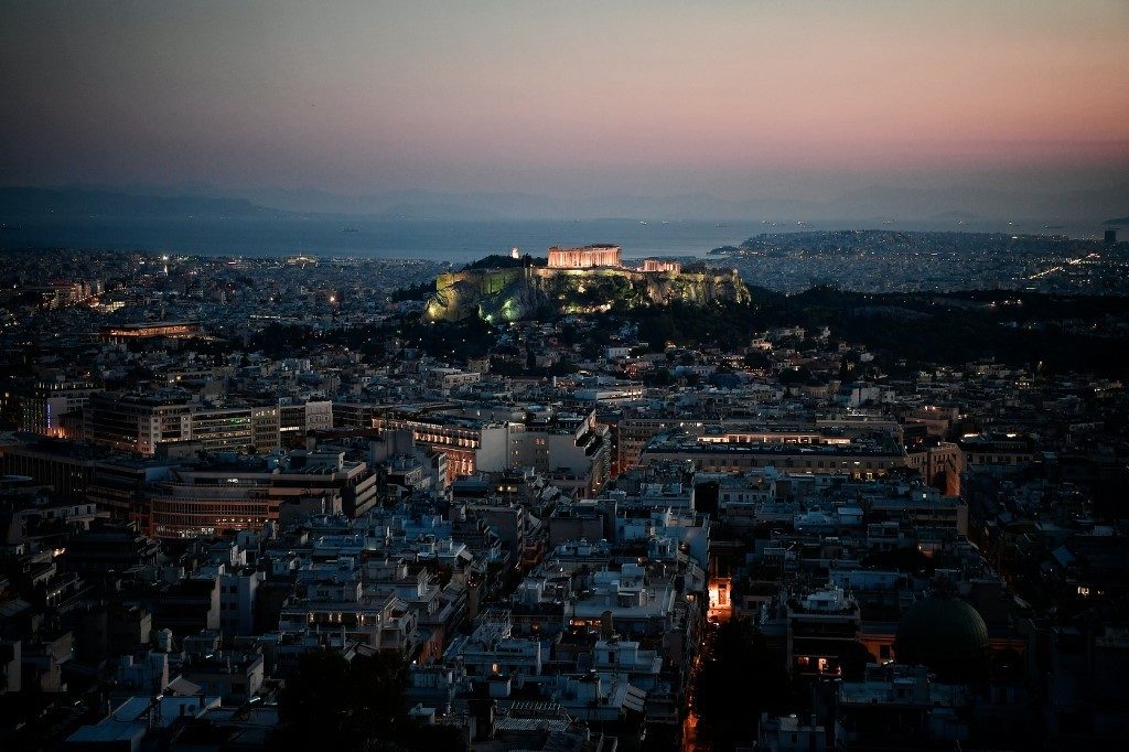 Click to enlarge Athens skyline