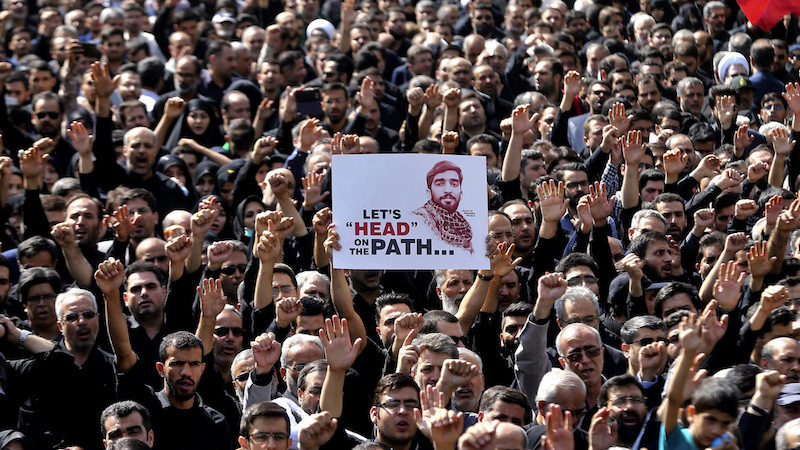 Click to enlarge funeral of Mohsen Hojaji,