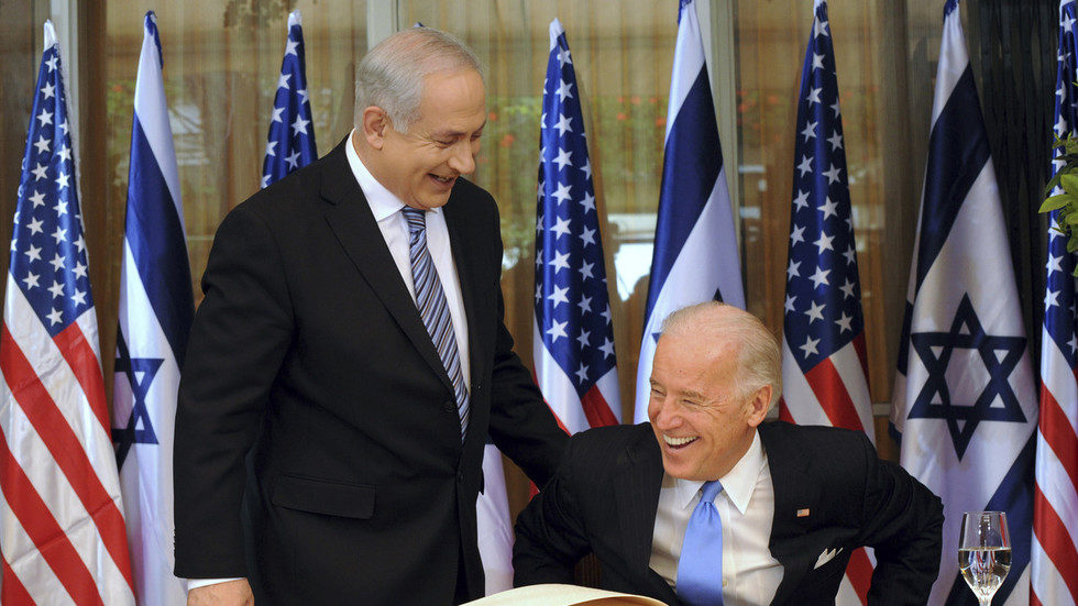 Click to enlarge Benjamin Netanyahu Joe Biden