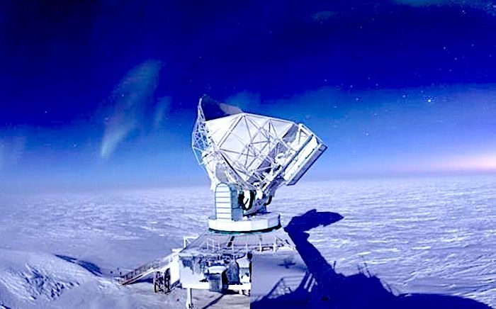 Click to enlarge S Pole telescope