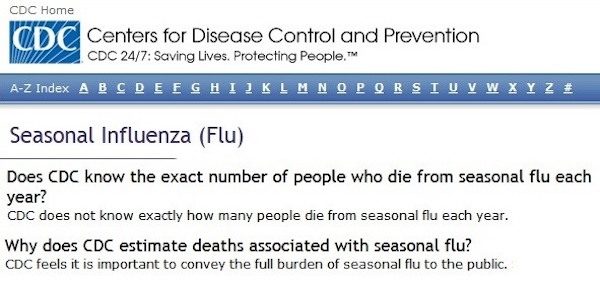 CDC flu deaths