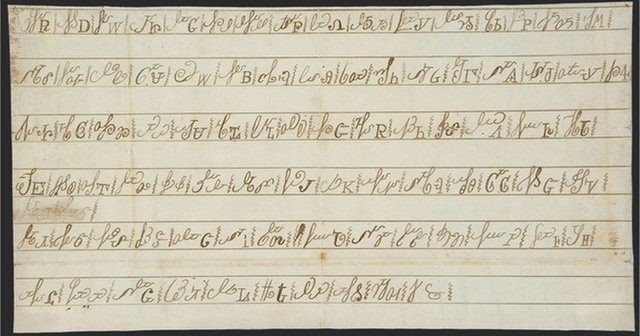Click to enlarge Cherokee syllabary