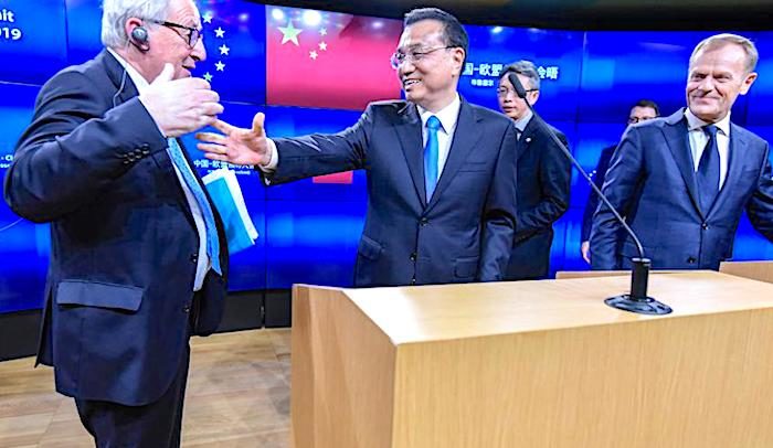 Click to enlarge Tusk, Juncker, Li