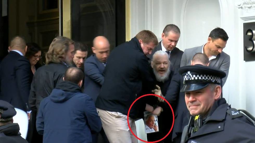 Assange book arrest