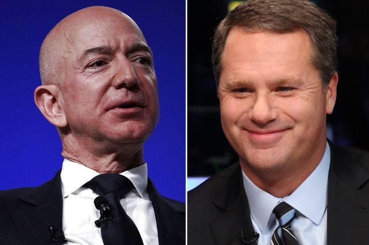 Click to enlarge Jeff Bezos and Doug McMillon
