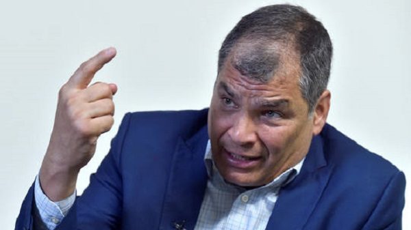 Click to enlarge Former Ecuadorian president Rafael Correa