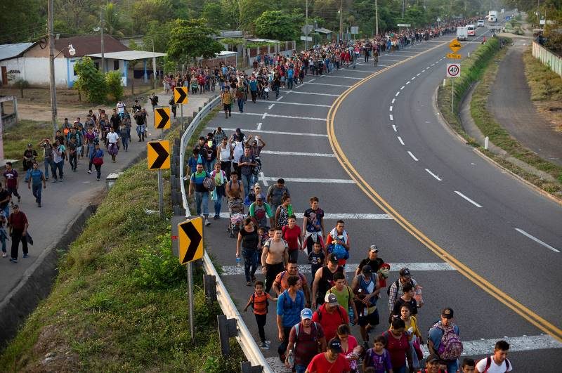 Click to enlarge migrants mexico border Guatamala