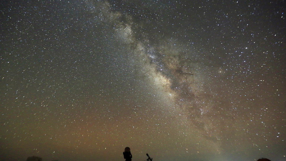 Galaxy night sky