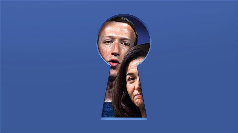 Click to enlarge Mark Zuckerberg and chief operating officer Sheryl Sandberg.