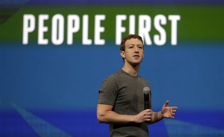 Click to enlarge keynote address at the F8 developer conference