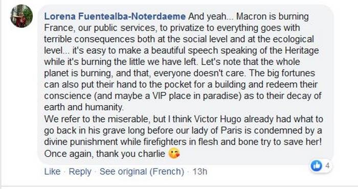 comment charlie hebdo notre dame fire