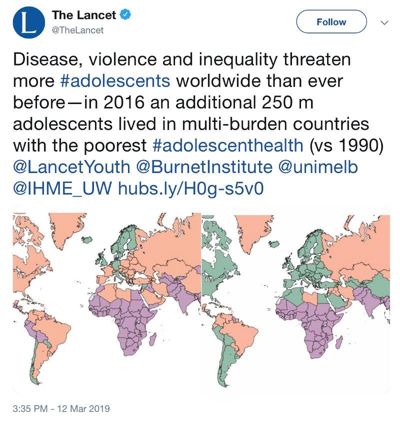 Click to enlarge Lancet medical post twitter