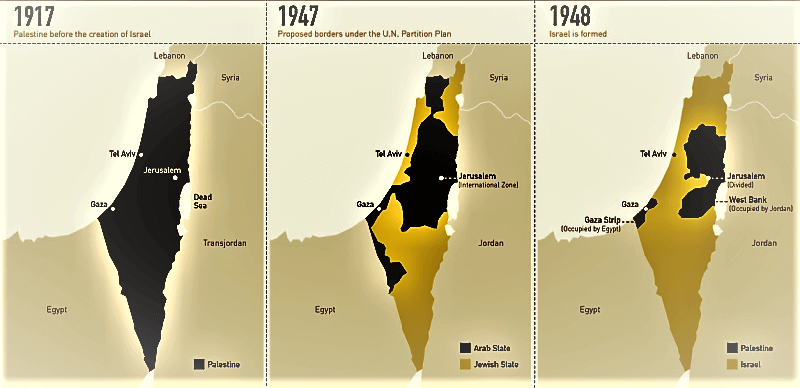 Click to enlarge historical map israel