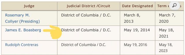 Click to enlarge US FISA judge