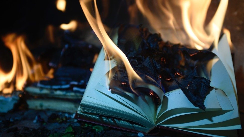 Click to enlarge book burn