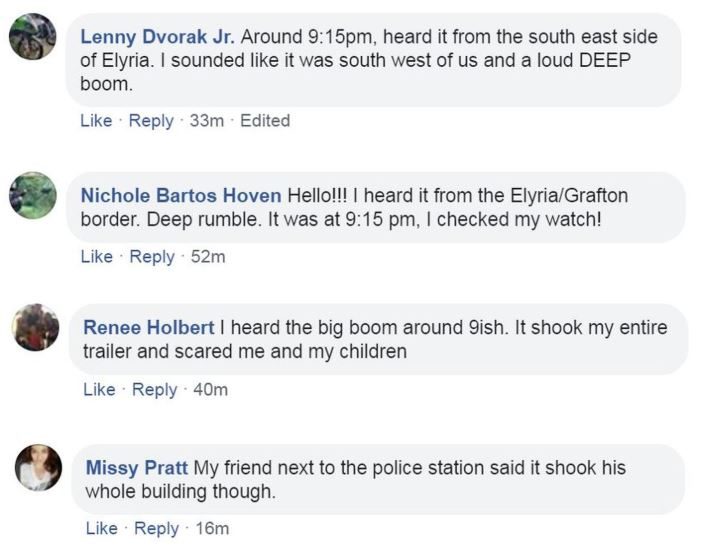 Mystery boom OH Facebook posts 1