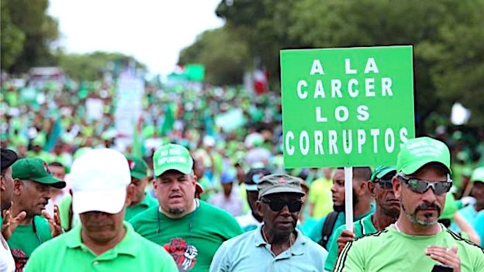 Click to enlarge Protester Dominican Rep.