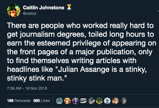 Caitlin Johnstone Julien Assange