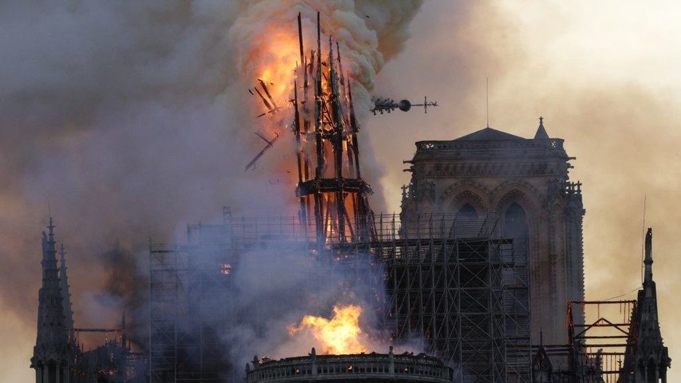 Click to enlarge notre dame spire