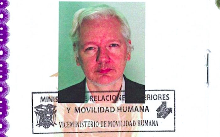 Click to enlarge Assange asylum doc