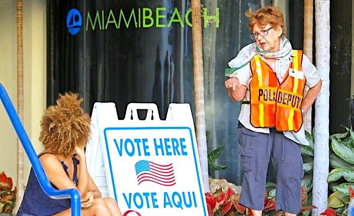 Click to enlarge Florida polling place