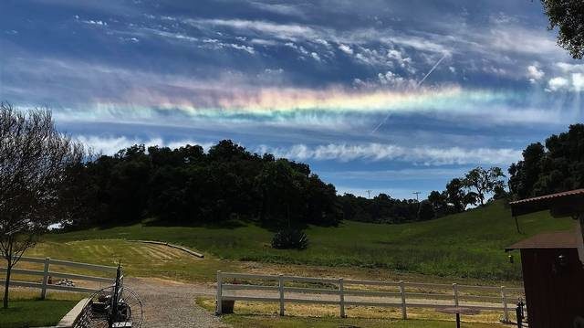 Fire rainbow over SLO County, CA