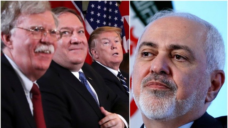 Click to enlarge bolton pompeo trump zarif