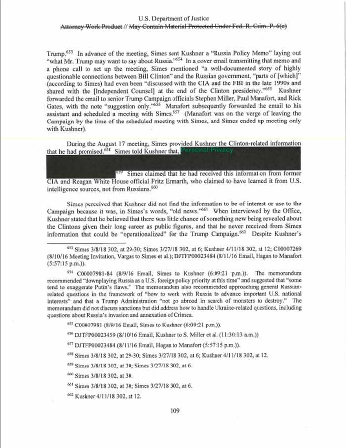 Mueller Report Bill clinton Monica Lewensky