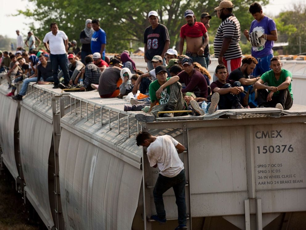 Central American migrants US-Mexico border Ixtepec Mexico, April 2019