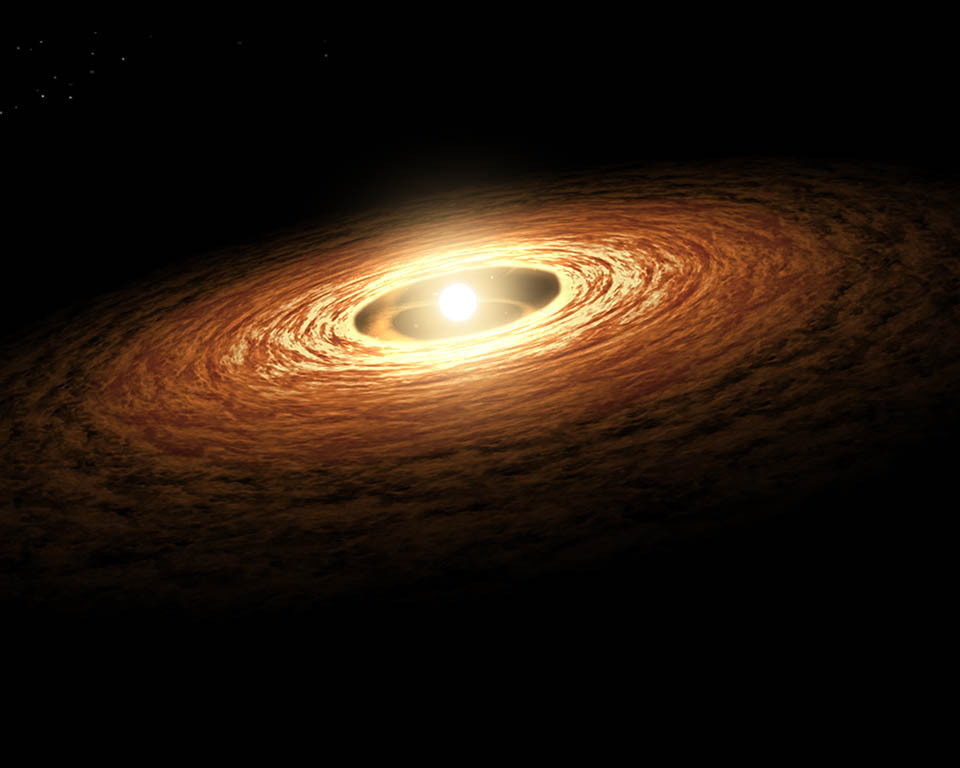 Click to enlarge a young sun