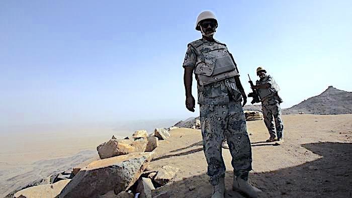 soldiers on cliff