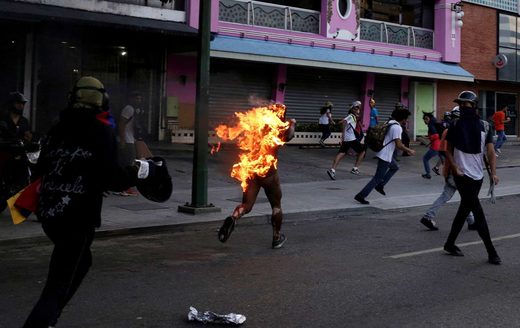 man fire caracas
