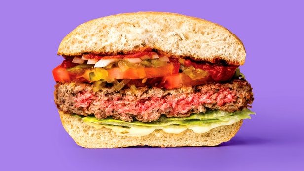 Bleeding meatless burger