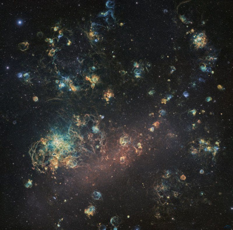 204-megapixel, 1,060-hour photo of the Large Magellanic Cloud.