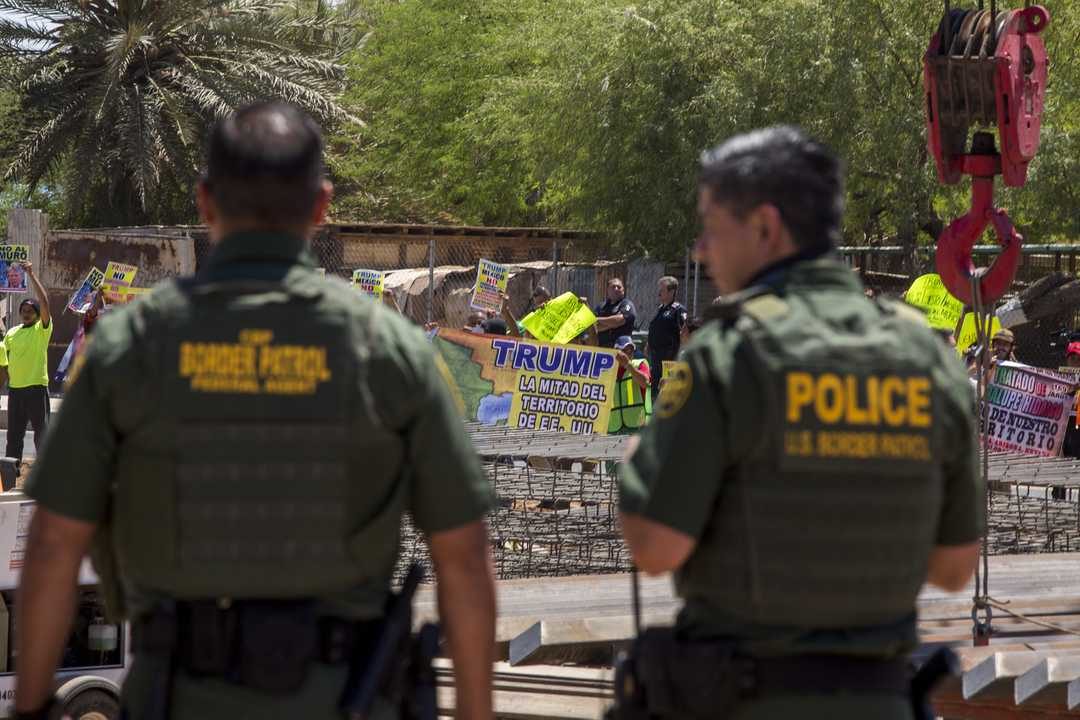 Click to enlarge Border agents